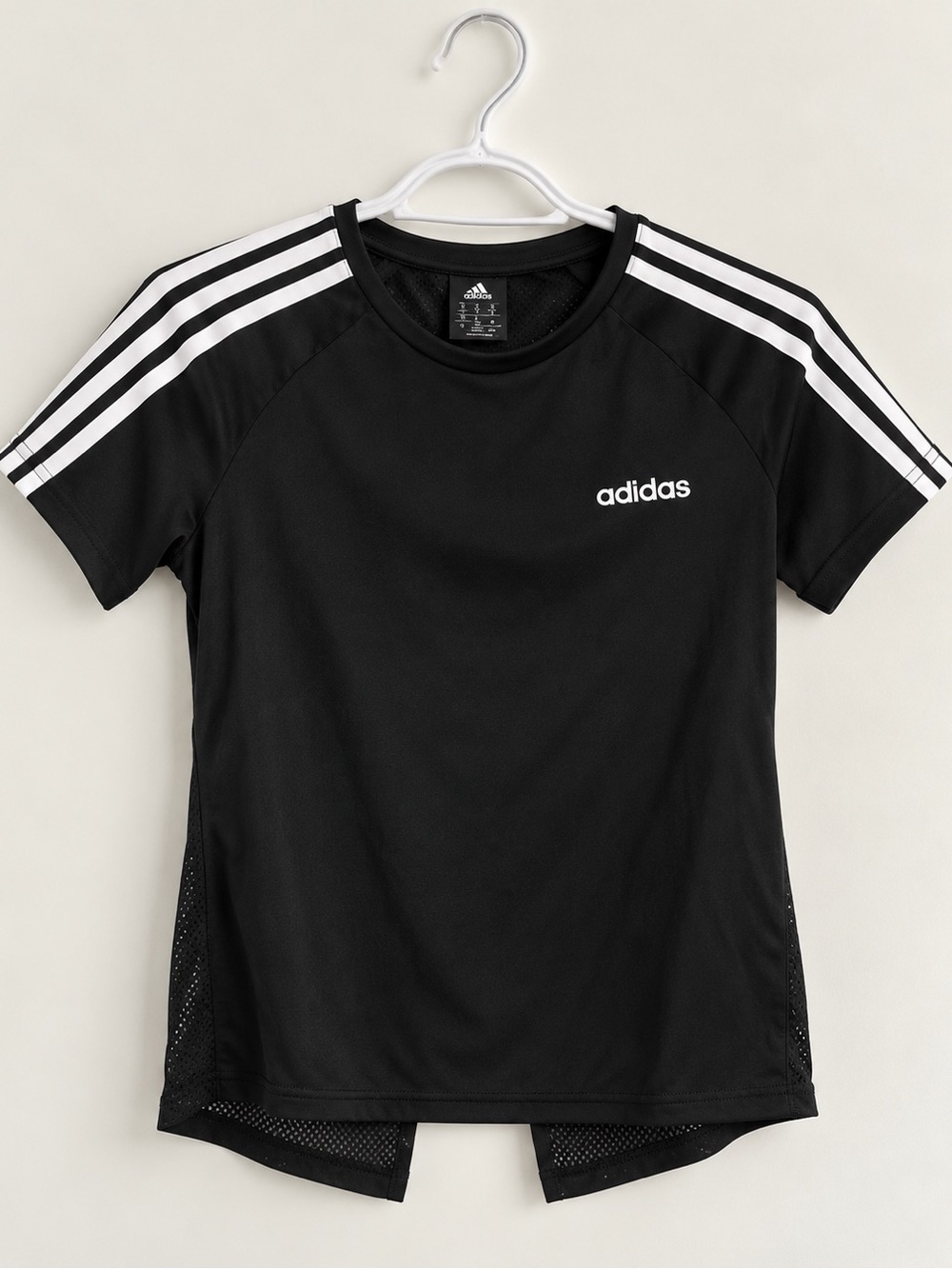 Adidas Climalite 3-Stripes Mesh Back Athletic Top โ XS